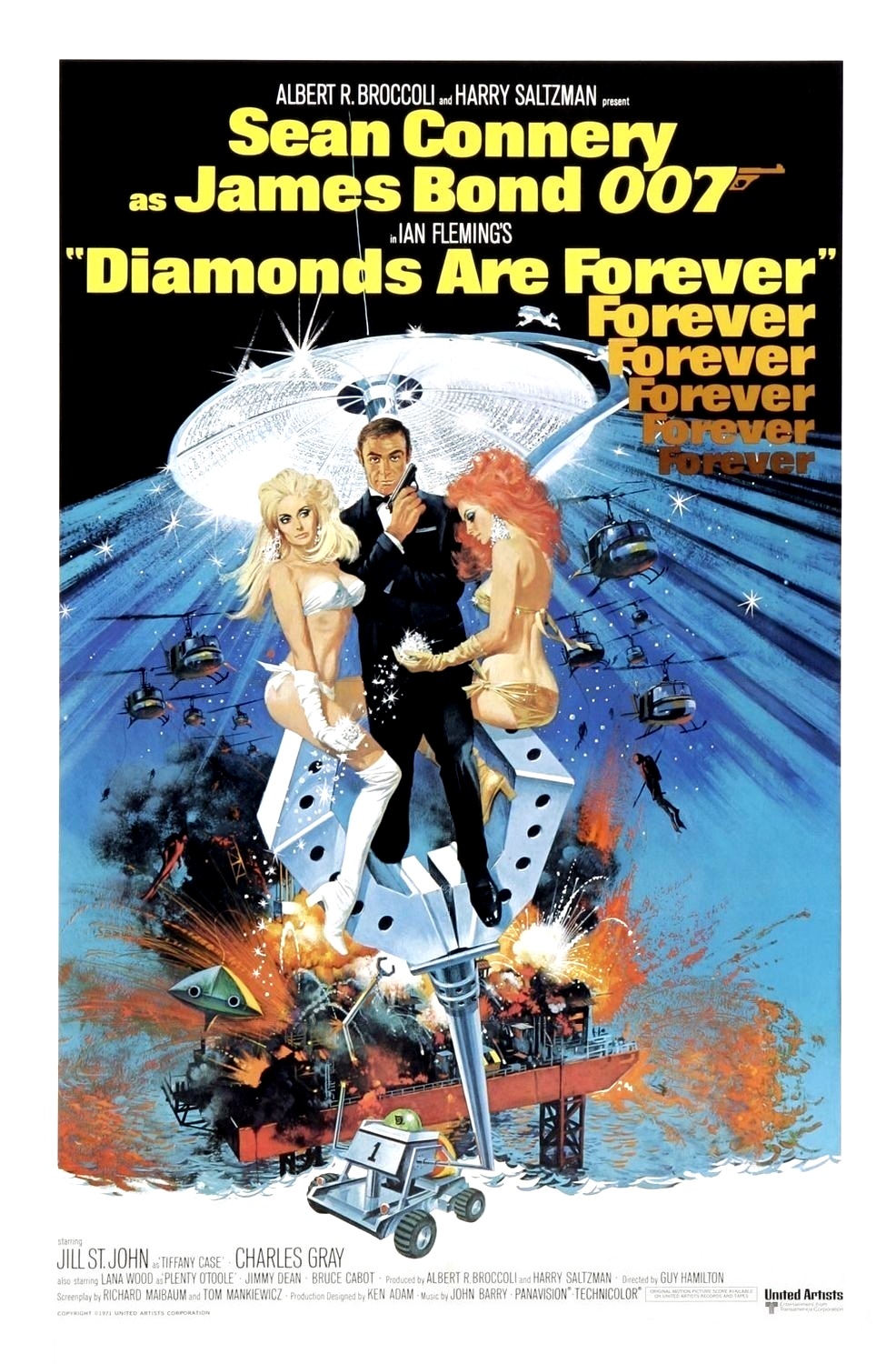 Diamonds Are Forever (1971) 1080P Bluray X265 Hevc Esub [Dual Audio][Hindi 2 0 English 5 1] -Mkvc