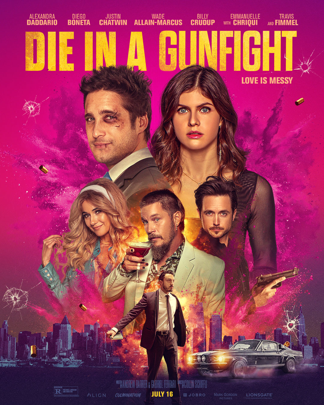 Die In A Gunfight (2021) 720P Bluray X264 Esub [Dual Audio][Hindi 2 0 English 5 1] -Mkvc