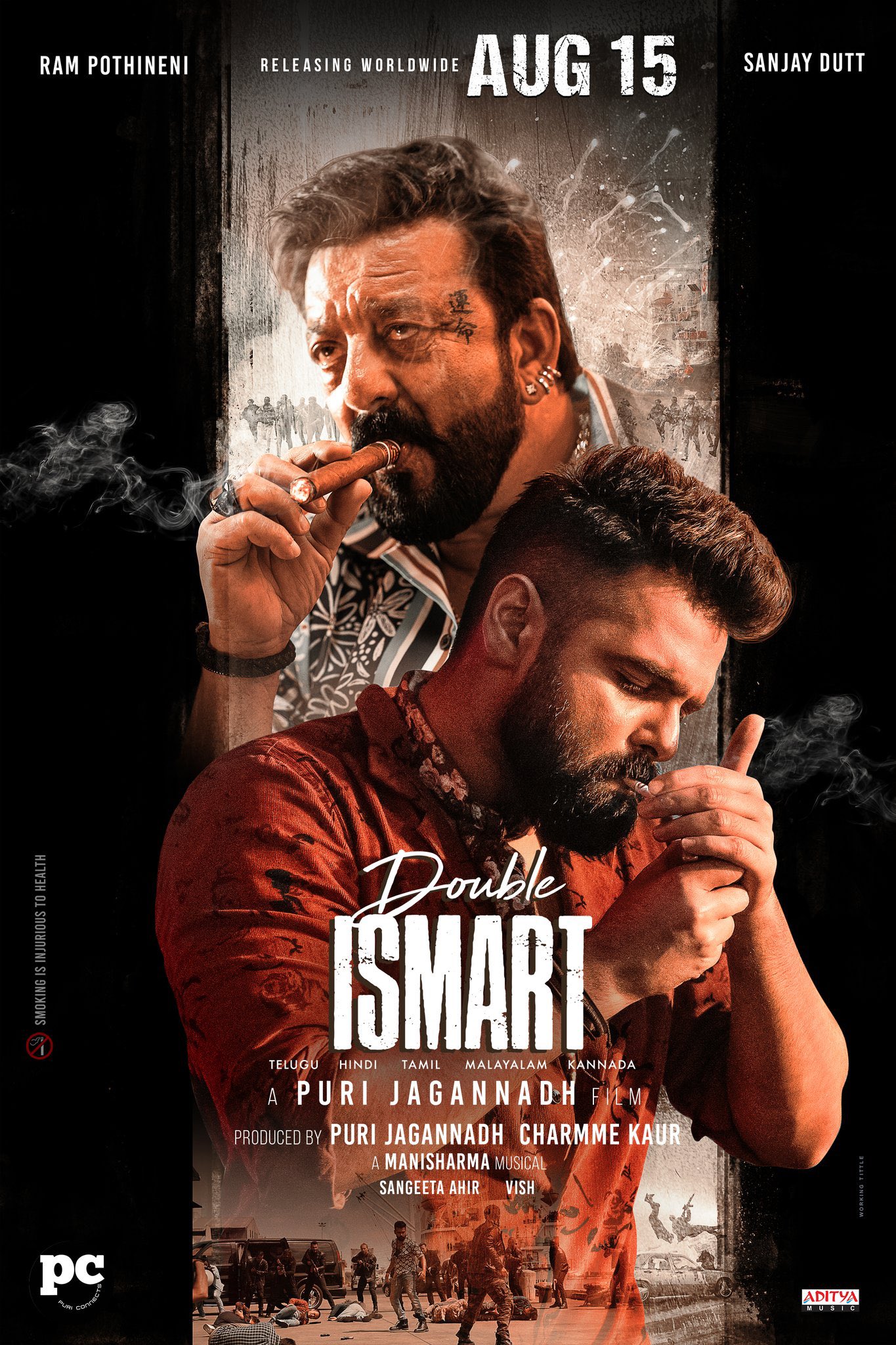Double Ismart (2024) Uncut 1080P Webrip X264 Esub [Dual Audio][Hindi 5 1 Telugu 5 1] -Dmv