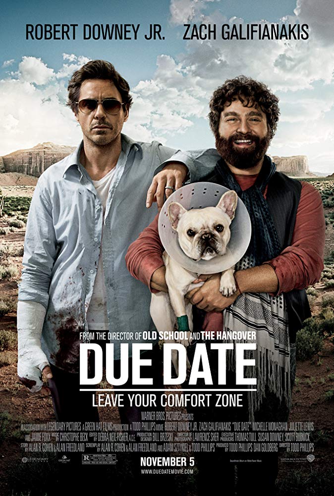 Due Date (2010) 1080P Bluray X265 Hevc Esub [Dual Audio][Hindi 2 0 English 5 1] -Mkvc