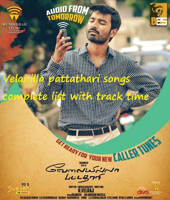 [Dvd-Rip]Velaiyilla Pattathari 2014 - Xvid - 700Mb - Mp3 - Tt