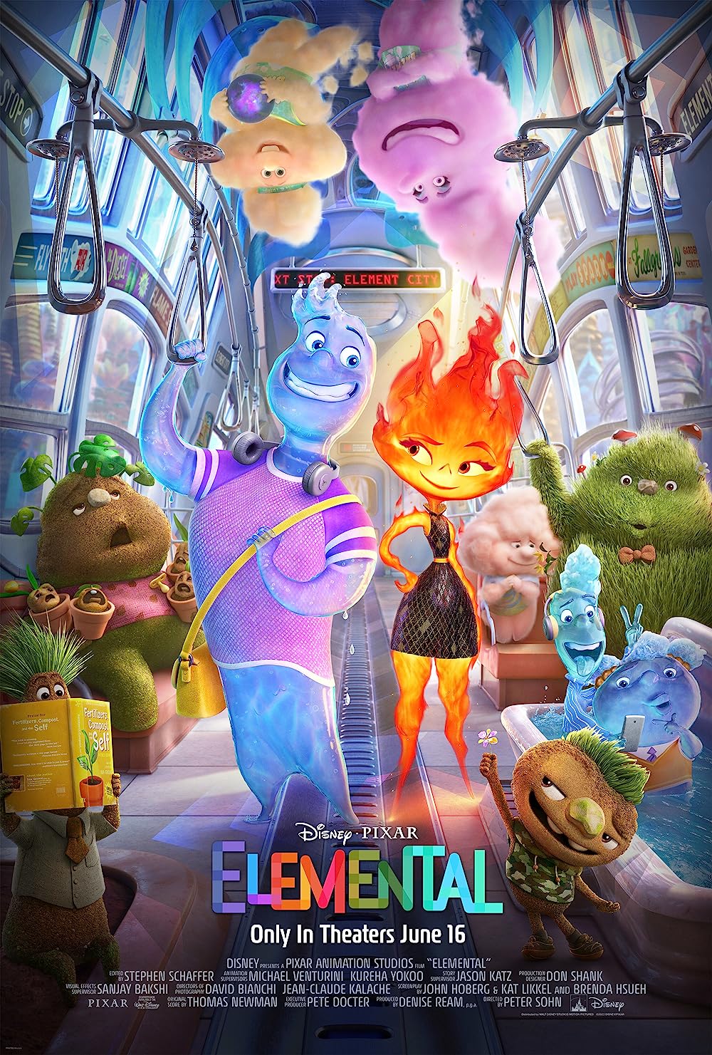 Elemental (2023) 720P Bluray X264 Esub [Dual Audio][Hindi 5 1 English 5 1] -Mkvc