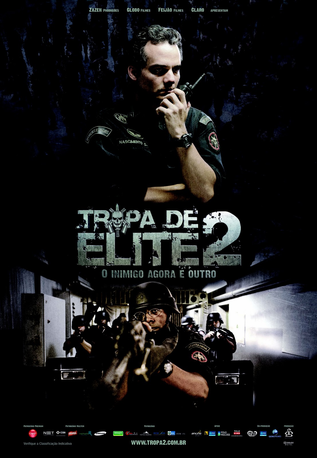 Elite Squad The Enemy Within (2010) Bluray 720P 850Mb Ganool