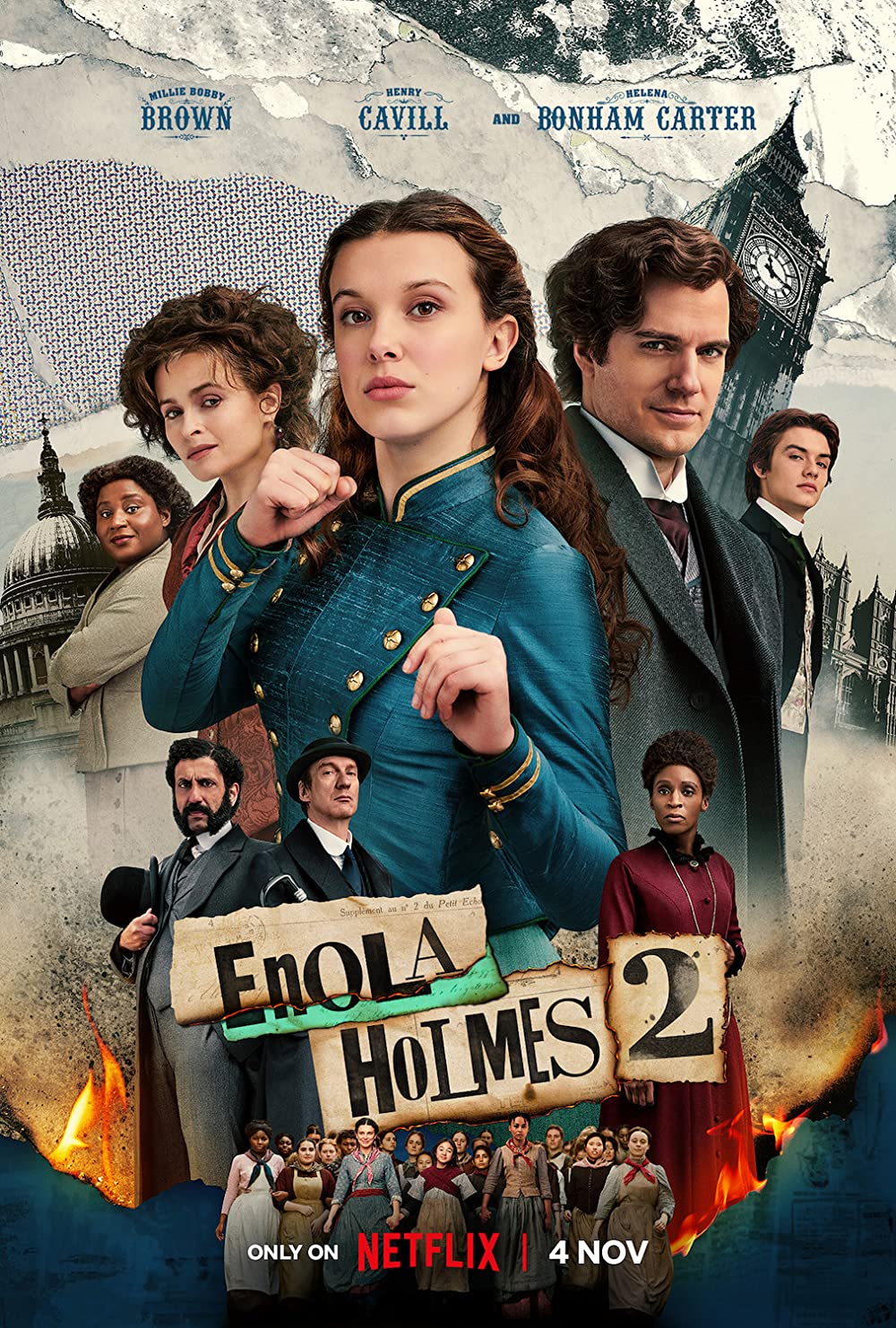 Enola Holmes 2 (2022) 1080P Nf-Web X265 Hevc 10Bit Aac 5 1 Msubs-Psa