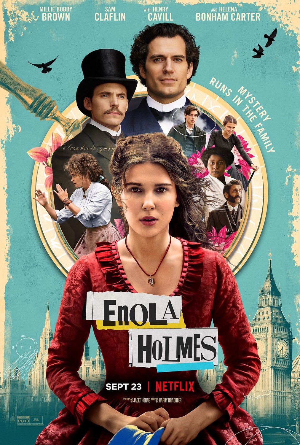 Enola Holmes (2020) 720P Nf-Web X264 Esub [Dual Audio][Hindi 5 1 English 5 1] -Mkvc