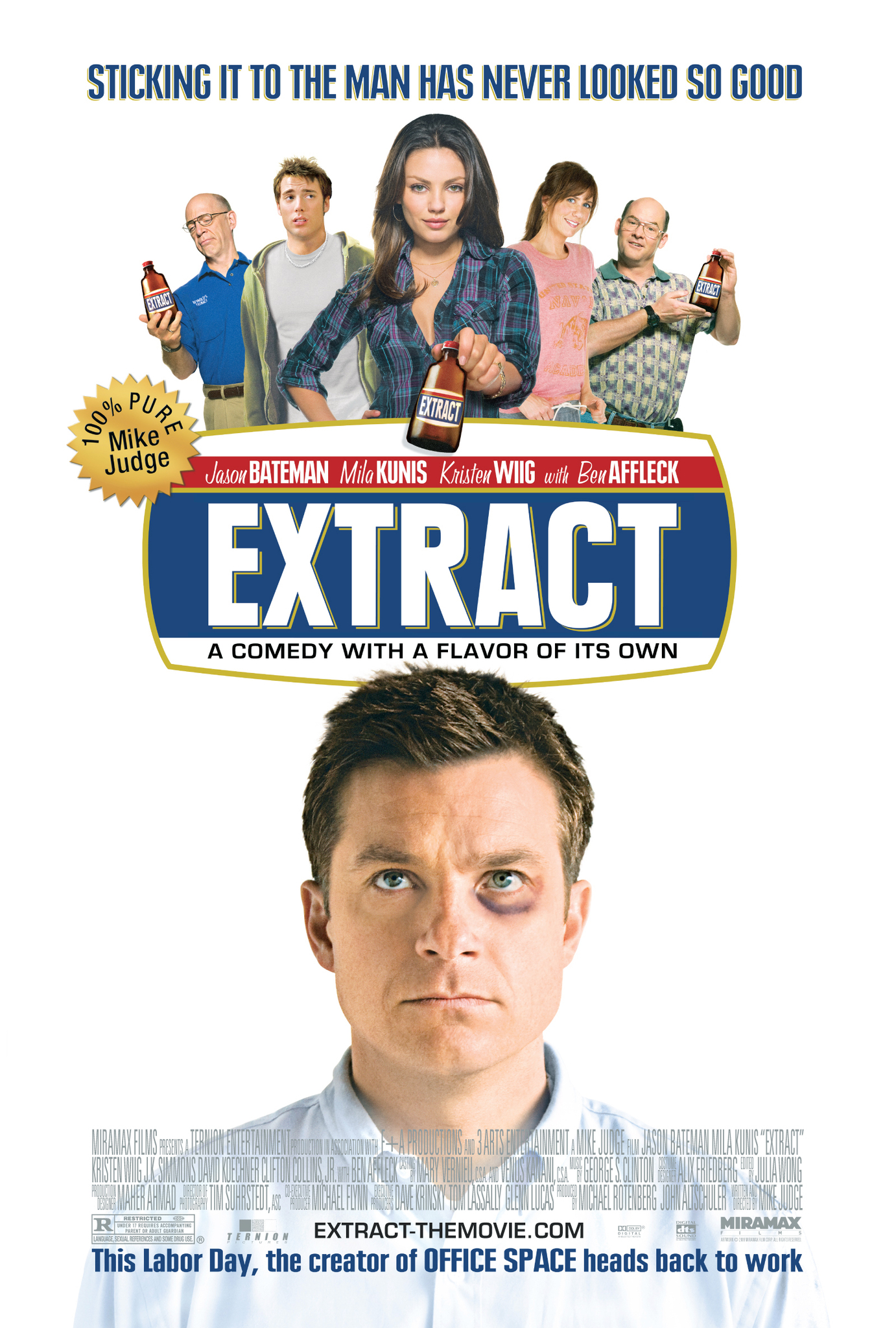 Extract (2009) 720P Bluray X264 Esub [Dual Audio][Hindi 2 0 English 5 1] -Mkvc