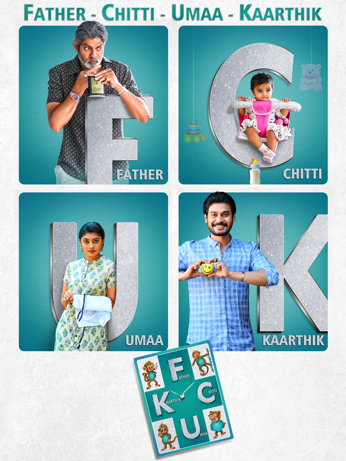 Fcuk Father Chitti Umaa Kaarthik (2021) Uncut 720P Webrip X264 Esub [Dual Audio][Hindi 2 0 Telugu 2 0] -Mkvc