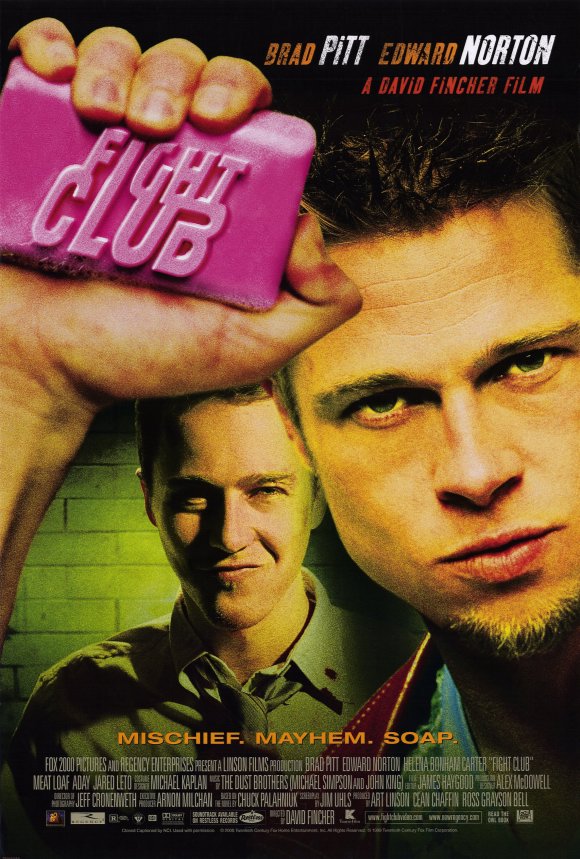Fight Club (1999) Rm 1080P Bluray X265 Hevc Esub [Dual Audio][Hindi 2 0 English 5 1] -Olam