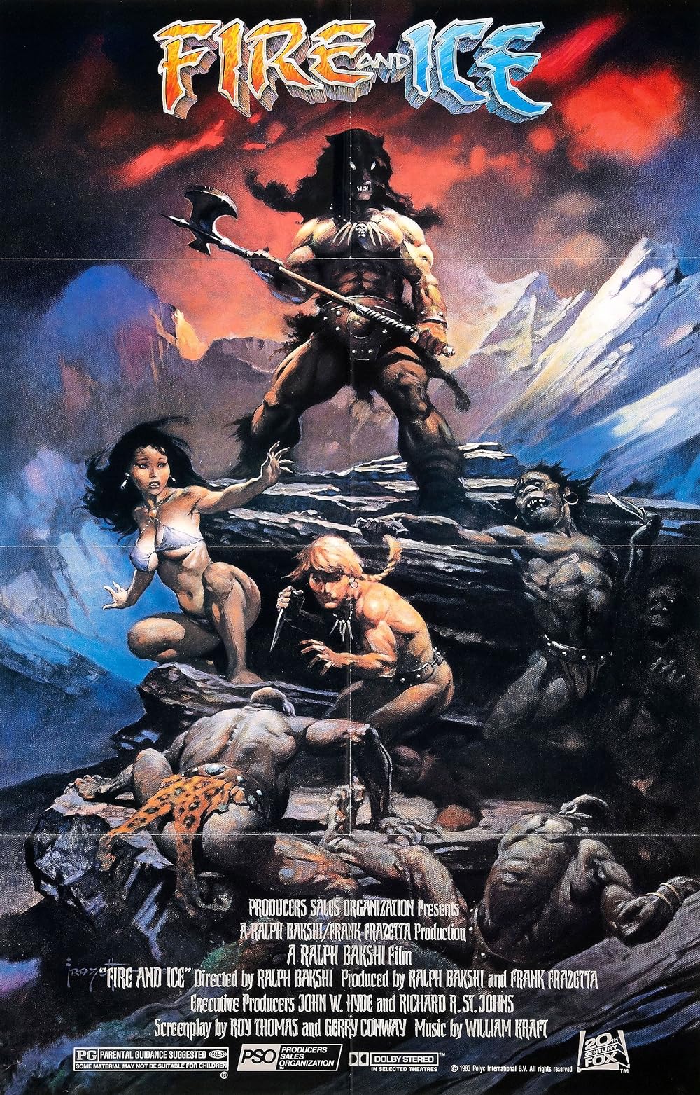 Fire And Ice (1983) 720P Bluray X265 Hevc Esub [Dual Audio][Hindi 2 0 English 2 0] -Msmod