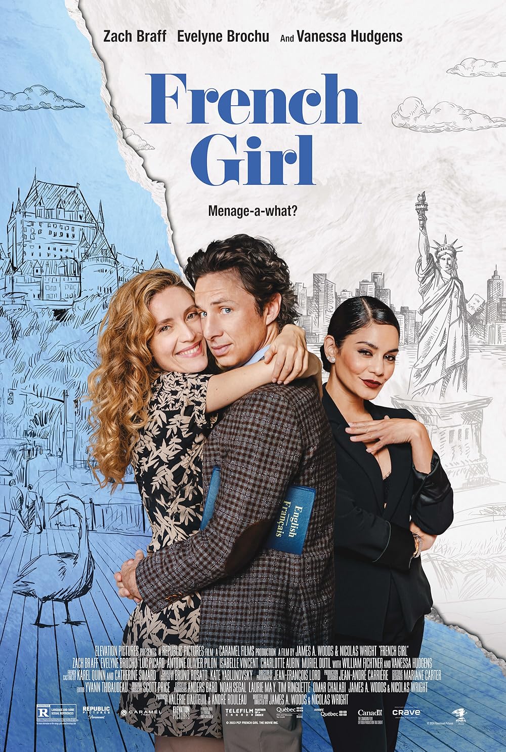 French Girl (2024) 720P Amzn-Web X264 Esub [Dual Audio][Hindi 2 0 English 5 1] -Msmod