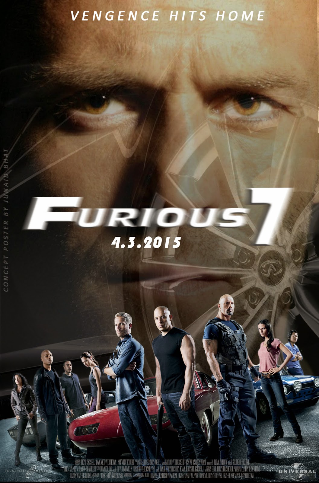 Furious 7 (2015) Extended 1080P Bluray X265 Hevc 10Bit Aac 7 1 Msubs-Tigole
