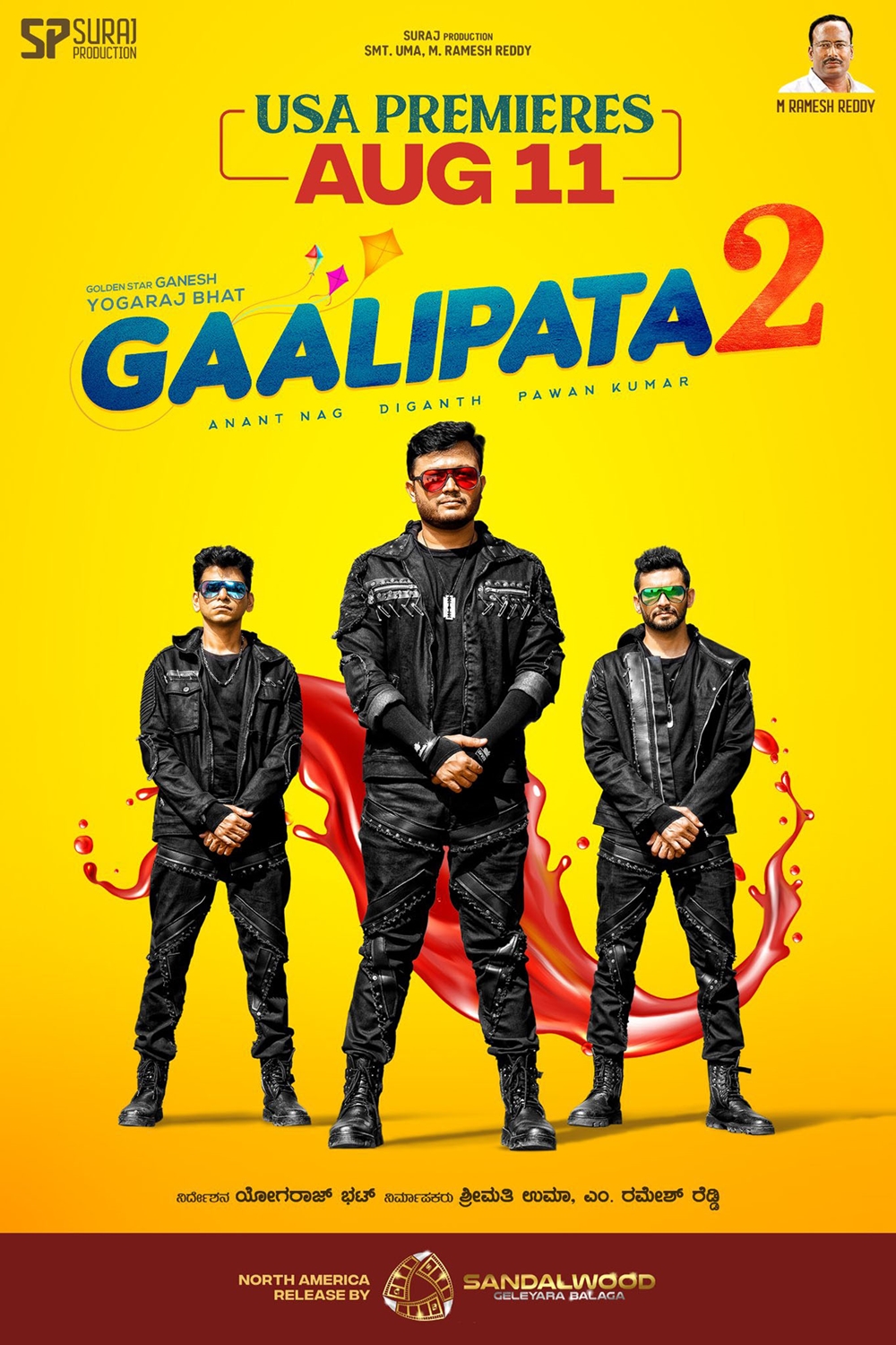 Gaalipata 2 (2022) Uncut 720P Webrip X264 Esub [Dual Audio][Hindi 2 0 Kannada 5 1] -Hdhub