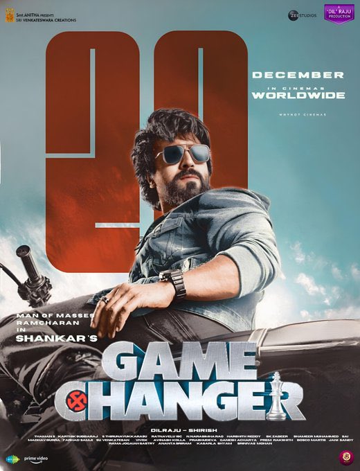 Game Changer (2025) Uncut 1080P Webrip V2 X264 Esub [Dual Audio][Hindi 5 1 Telugu 5 1] -Mkvc