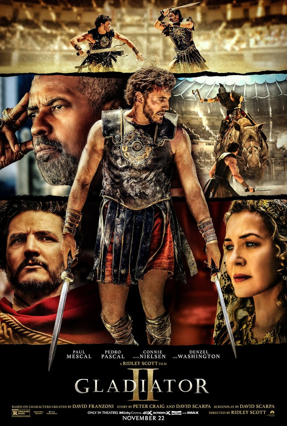 Gladiator Ii (2024) 1080P Amzn-Web X265 Hevc Esub [Dual Audio][Hindi 5 1 English 5 1] -Mkvc