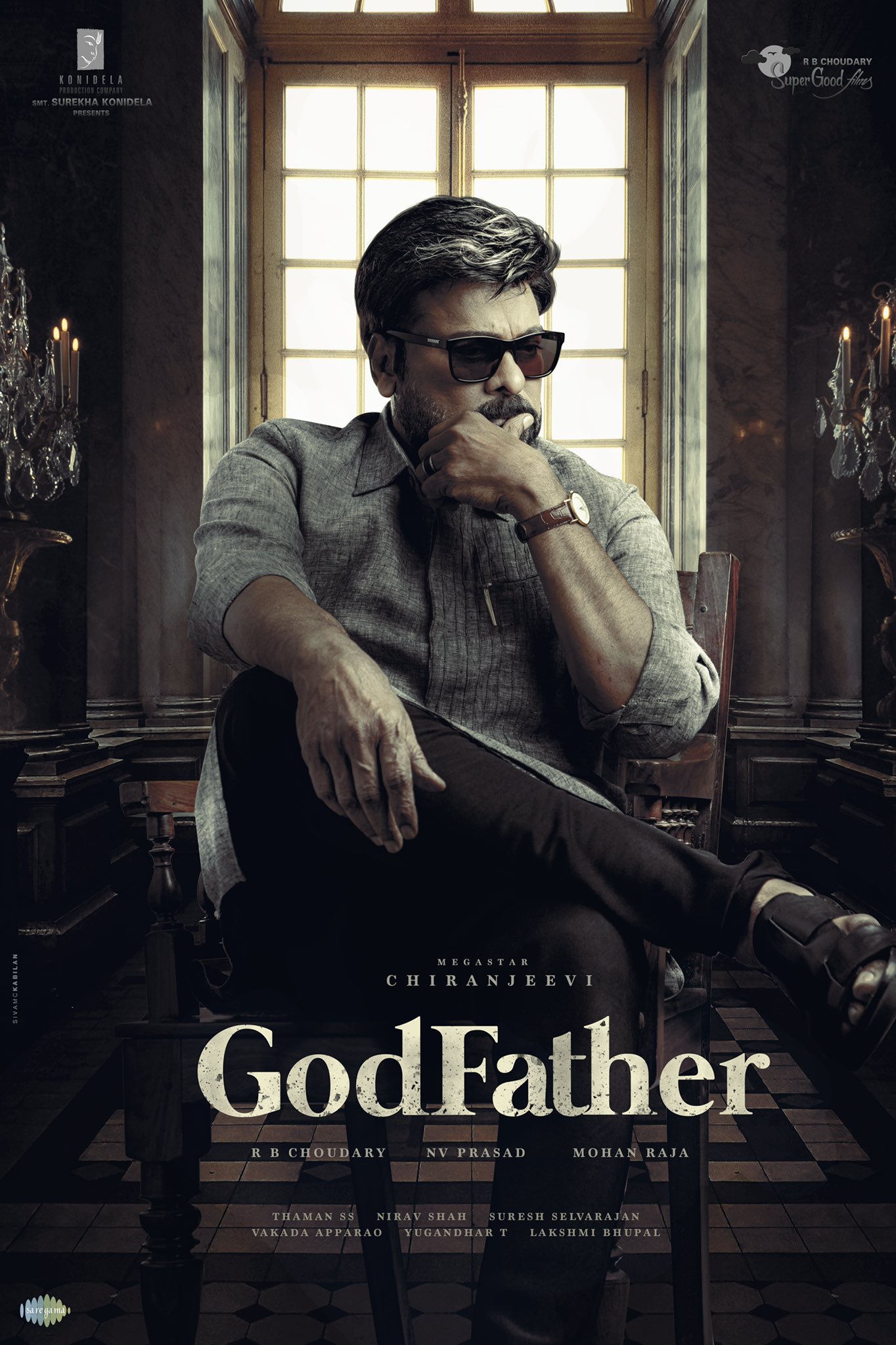 Godfather (2022) 1080P Nf Webrip X264 Esub [Dual Audio][Hindi Dd5 1 Telugu 5 1] -Dmv