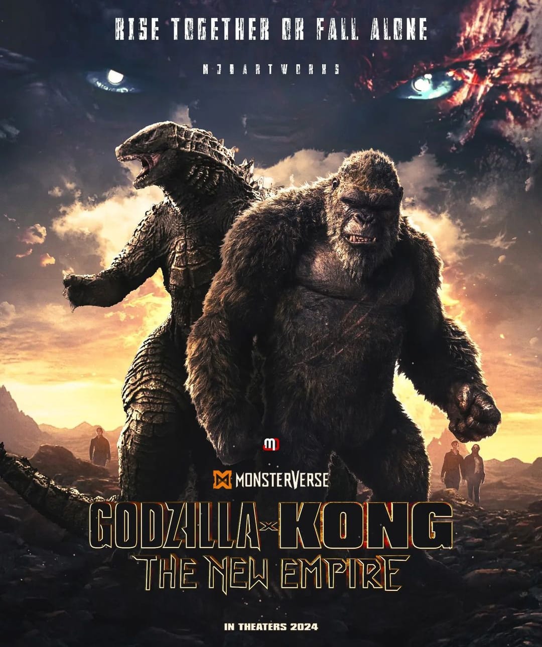 Godzilla X Kong The New Empire (2024) 1080P Bluray X265 Hevc Esub [Dual Audio][Hindi 5 1 English 5 1] -Mkvc
