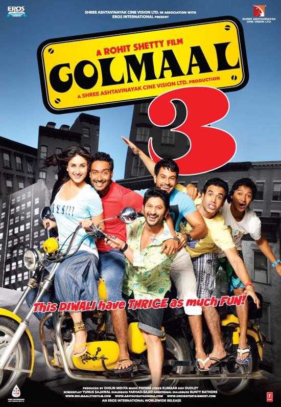 Golmaal 3 (2010) Hindi 1080P Bluray X264 Dd5 1 Esub - Mkvcinemas