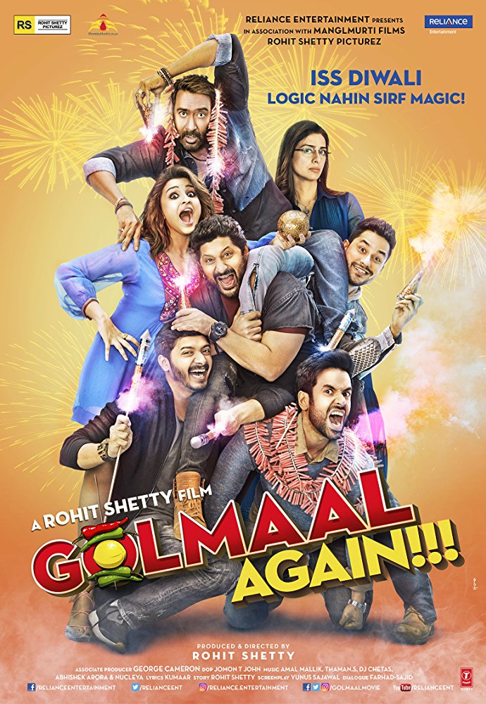 Golmaal Again (2017) Hindi 1080P Bluray X264 Dd5 1 Esub - Mkvcinemas
