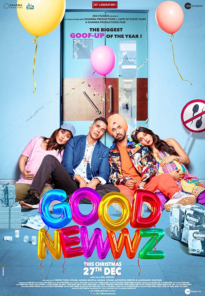 Good Newwz (2019) Hindi 1080P Webrip X264 Ac3 5 1 Esub - Mkvcinemas