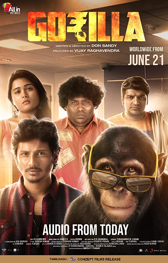 Gorilla (2019) Uncut 1080P Webrip X265 Hevc Esub [Dual Audio][Hindi Dd2 0 Tamil 2 0] -Dmv