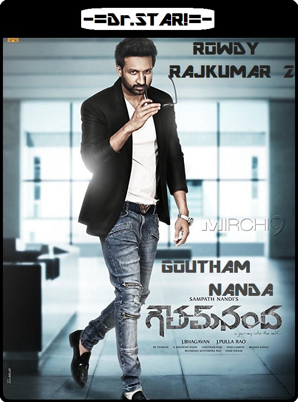 Goutham Nanda (2017) Uncut 720P Webrip X264 Esub [Dual Audio][Hindi 2 0 Telugu 5 1] -Dmv