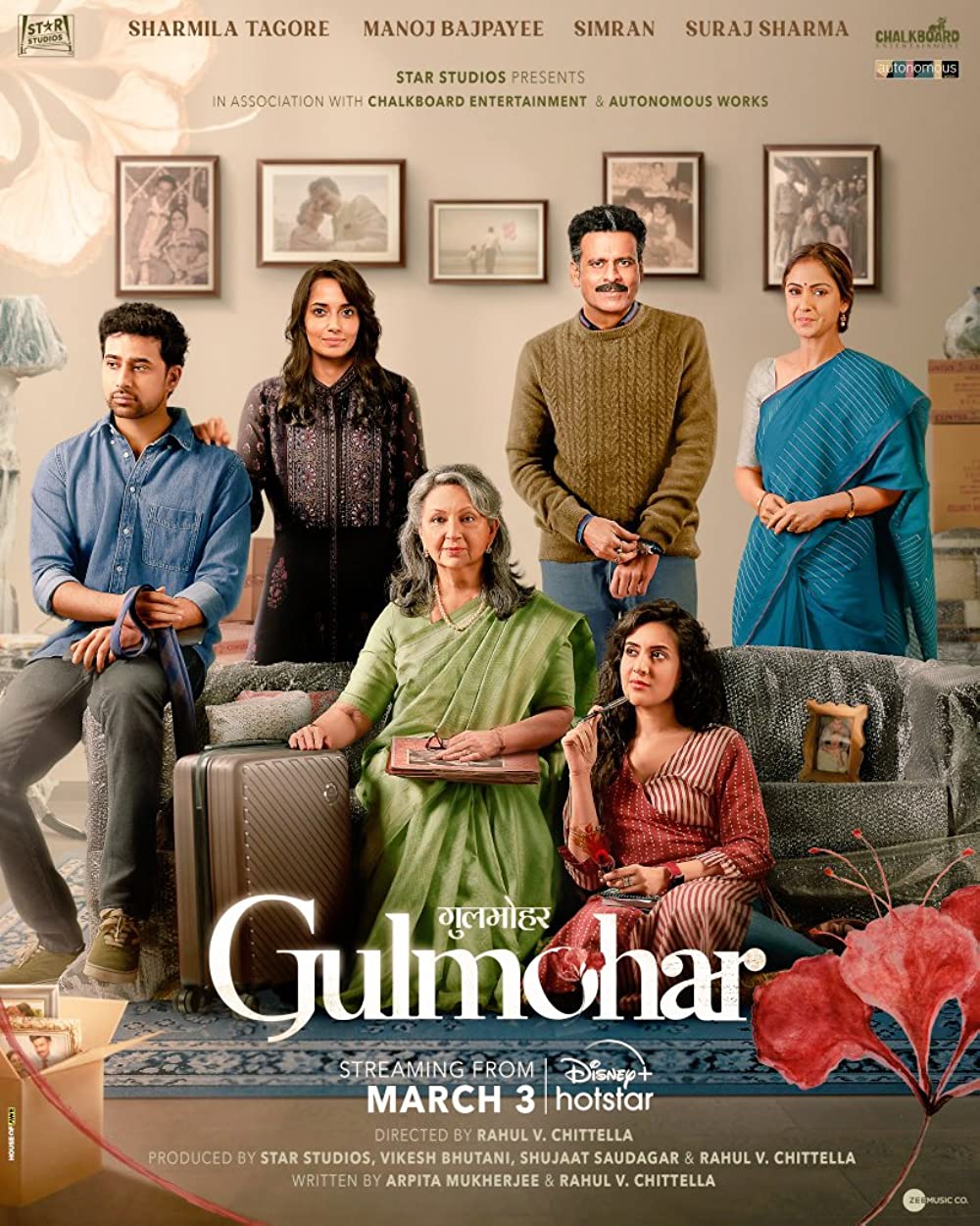 Gulmohar (2023) Hindi 1080P Dsnp Webrip X264 Dd5 1 Esub - Mkvcinemas