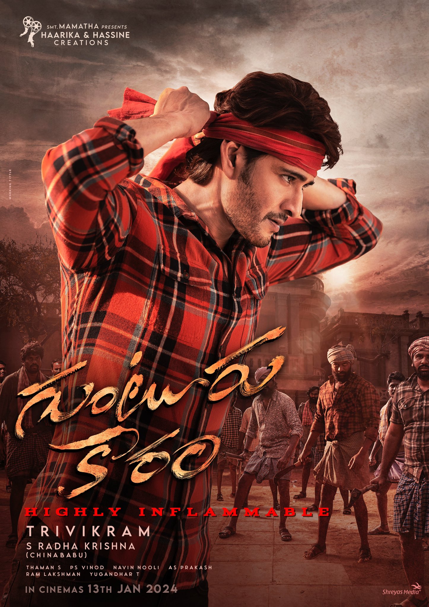 Guntur Karam (2024) Uncut 1080P Nf Webrip X264 Esub [Dual Audio][Hindi 5 1 Telugu 5 1] -Hdhub