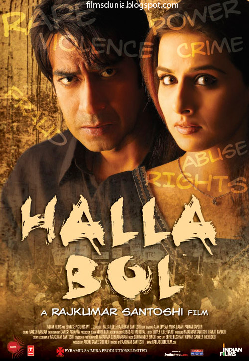 Halla Bol (2008) Hindi 1080P Webrip X264 Dd5 1 Esub - Mkvcinemas