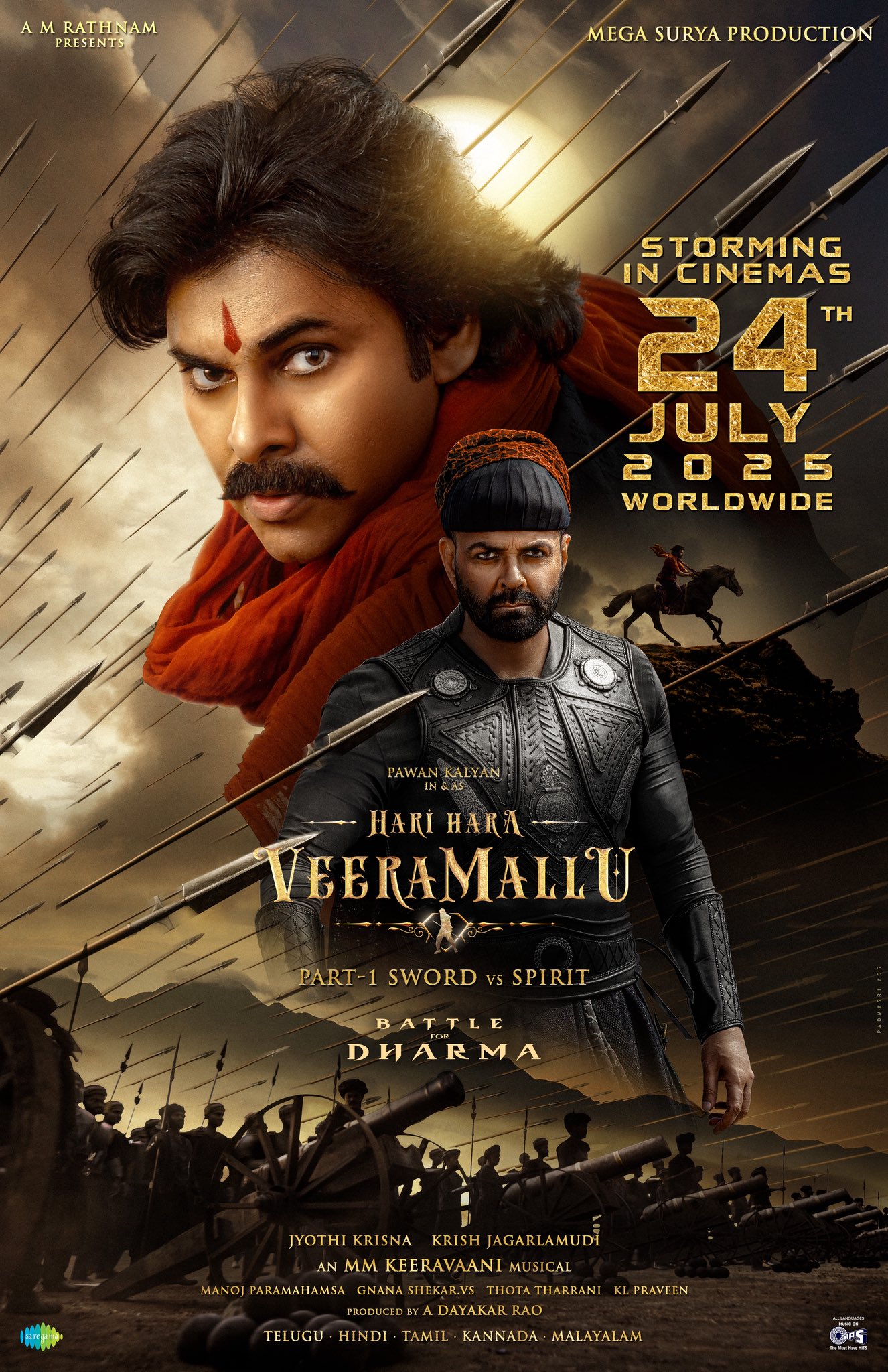 Hari Hara Veera Mallu (2025) Uncut 1080P Webrip X265 Hevc Esub [Dual Audio][Hindi 5 1 Telugu 5 1] -Hdhub