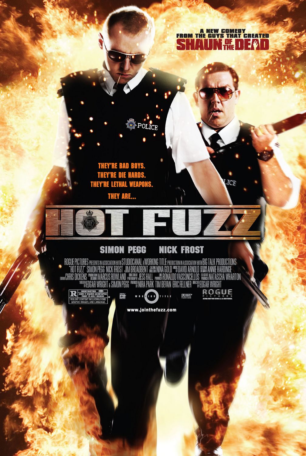 Hot Fuzz (2007) Rem 720P Bluray X264 Esub [Dual Audio][Hindi 5 1 English 5 1] -Mkvc