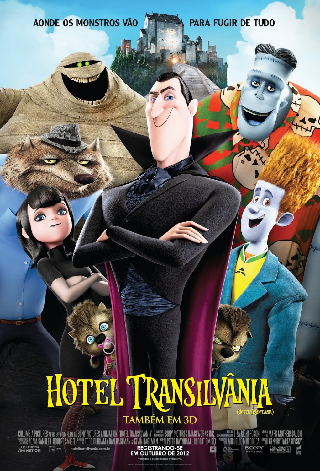 Hotel Transylvania (2012) 720P Bluray X264 Esub [Dual Audio][Hindi 5 1 English 5 1] -Dredd