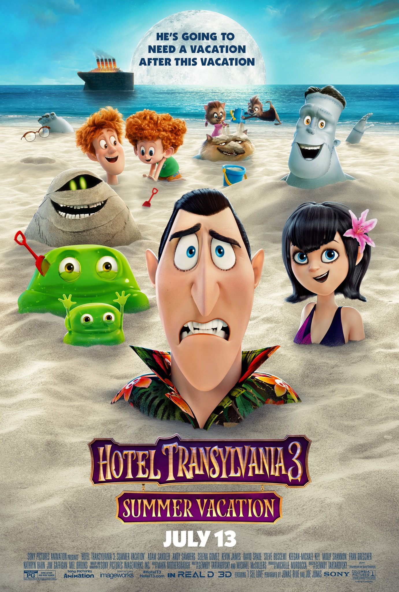 Hotel Transylvania 3 (2018) 1080P Bluray X265 Hevc Esub [Dual Audio][Hindi 5 1 English 5 1] -Msheist