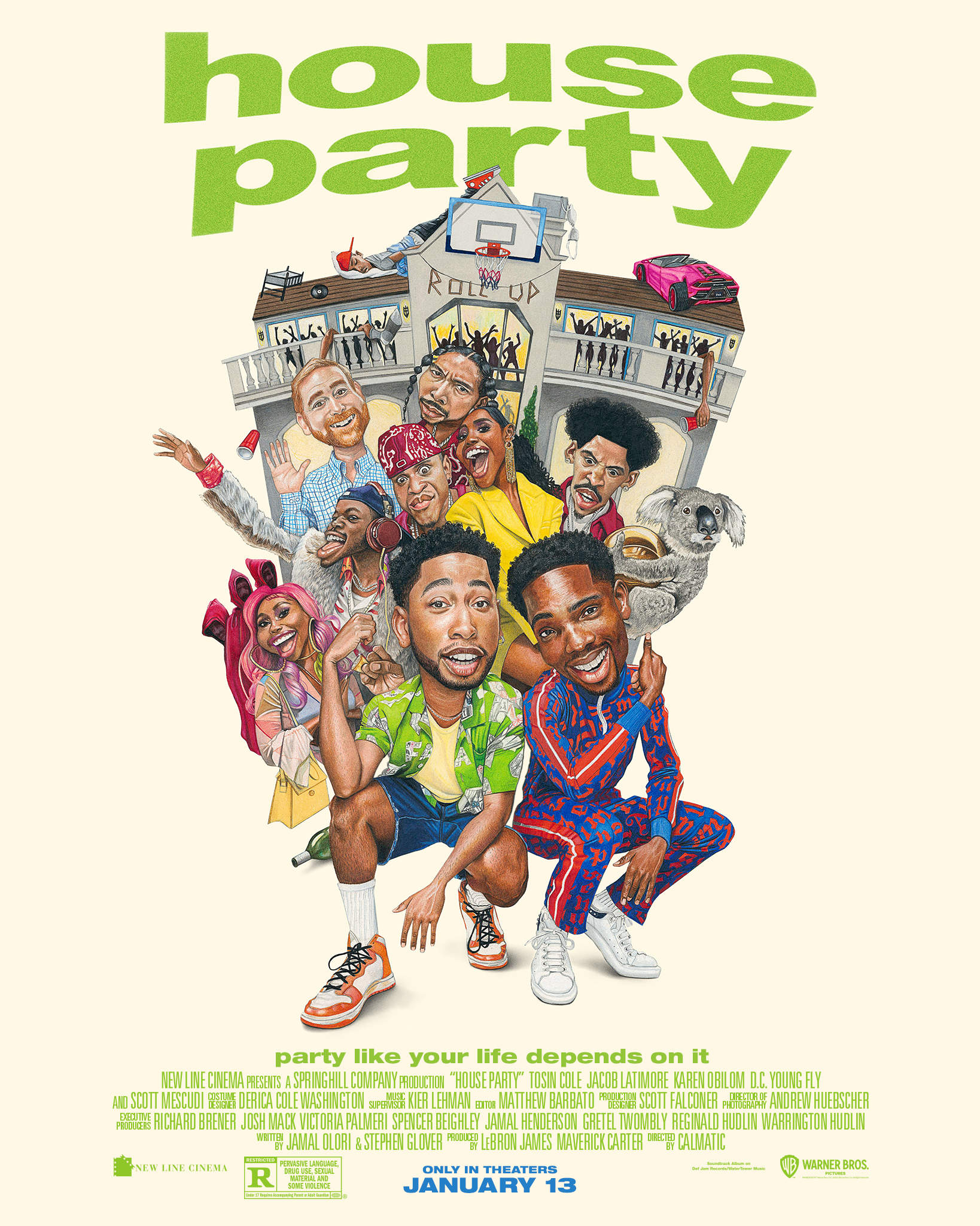 House Party (2023) 720P Bluray X264 Esub [Dual Audio][Hindi 5 1 English 5 1] -Mkvc