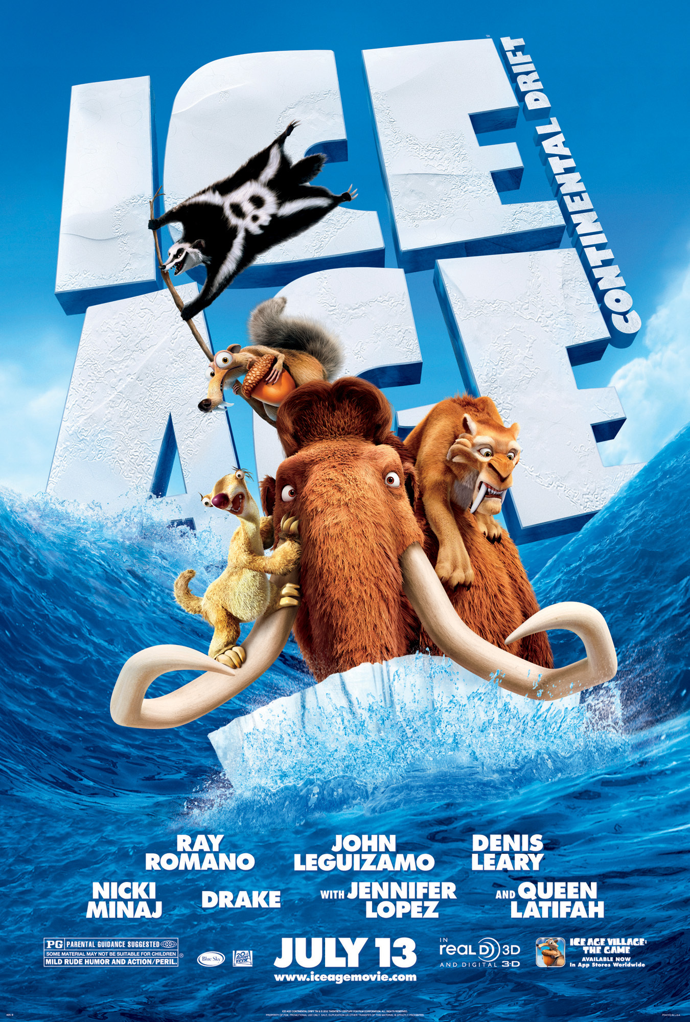 Ice Age Continental Drift (2012) 1080P Bluray X265 Hevc Esub [Dual Audio][Hindi 5 1 English 5 1] -Msheist
