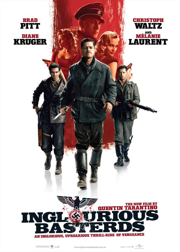 Inglourious Basterds (2009) 1080P Bluray X265 Hevc Esub [Dual Audio][Hindi 5 1 English 5 1] -Mkvc