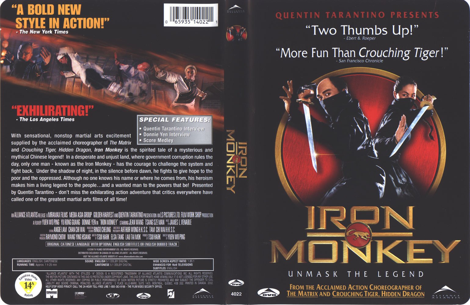 Iron Monkey (1993) Brrip 720P Krazykarvs