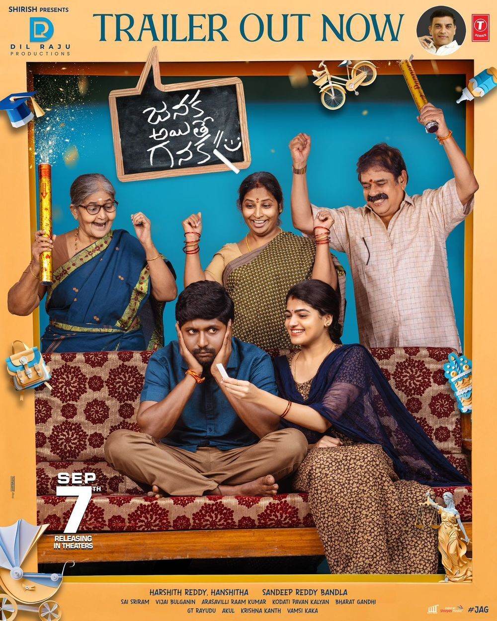 Janaka Aithe Ganaka (2024) Uncut 720P Webrip X264 Esub [Dual Audio][Hindi 2 0 Telugu 5 1] -Dmv