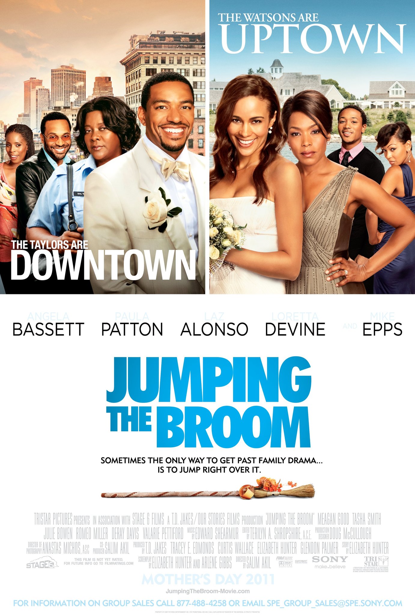 Jumping The Broom (2011) 720P Bluray X264 Esub [Dual Audio][Hindi 5 1 English 5 1] -Msmod