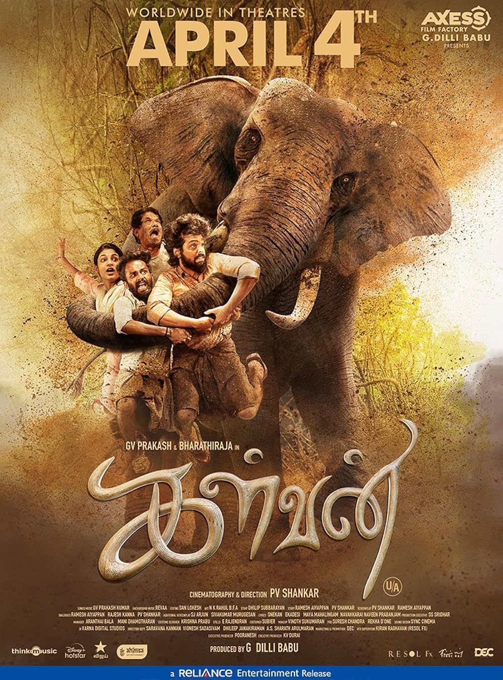 Kalvan (2024) Uncut 720P Webrip X264 Esub [Dual Audio][Hindi 2 0 Tamil 2 0] -Dmv