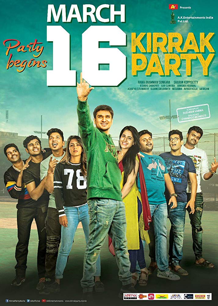Kirrak Party (2018) V2 720P Telugu Hd Avc Aac Hc-Esub