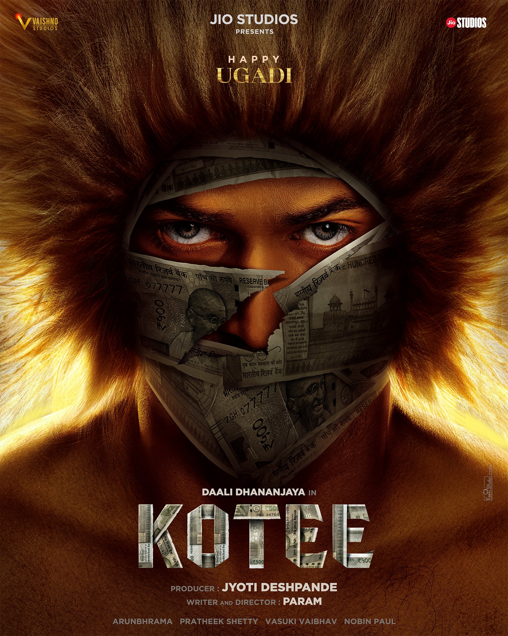 Kotee (2024) Uncut 720P Webrip X264 Esub [Dual Audio][Hindi 5 1 Kannada 5 1] -Dmv