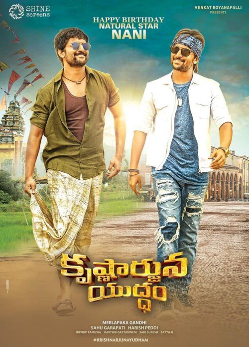 Krishnarjuna Yudham (2018) Uncut 720P Webrip X264 Esub [Dual Audio][Hindi 2 0 Telugu 2 0] -Dmv