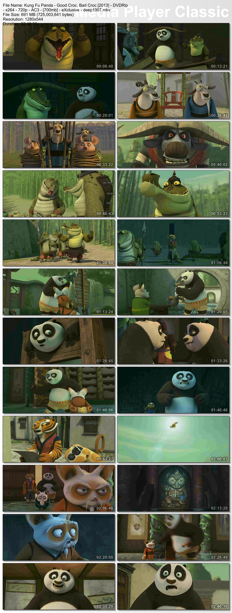Kung Fu Panda - Good Croc, Bad Croc [2013] - Dvdrip - X264 - 720P - Ac3 - [700Mb] - Exclusive - Deep1007
