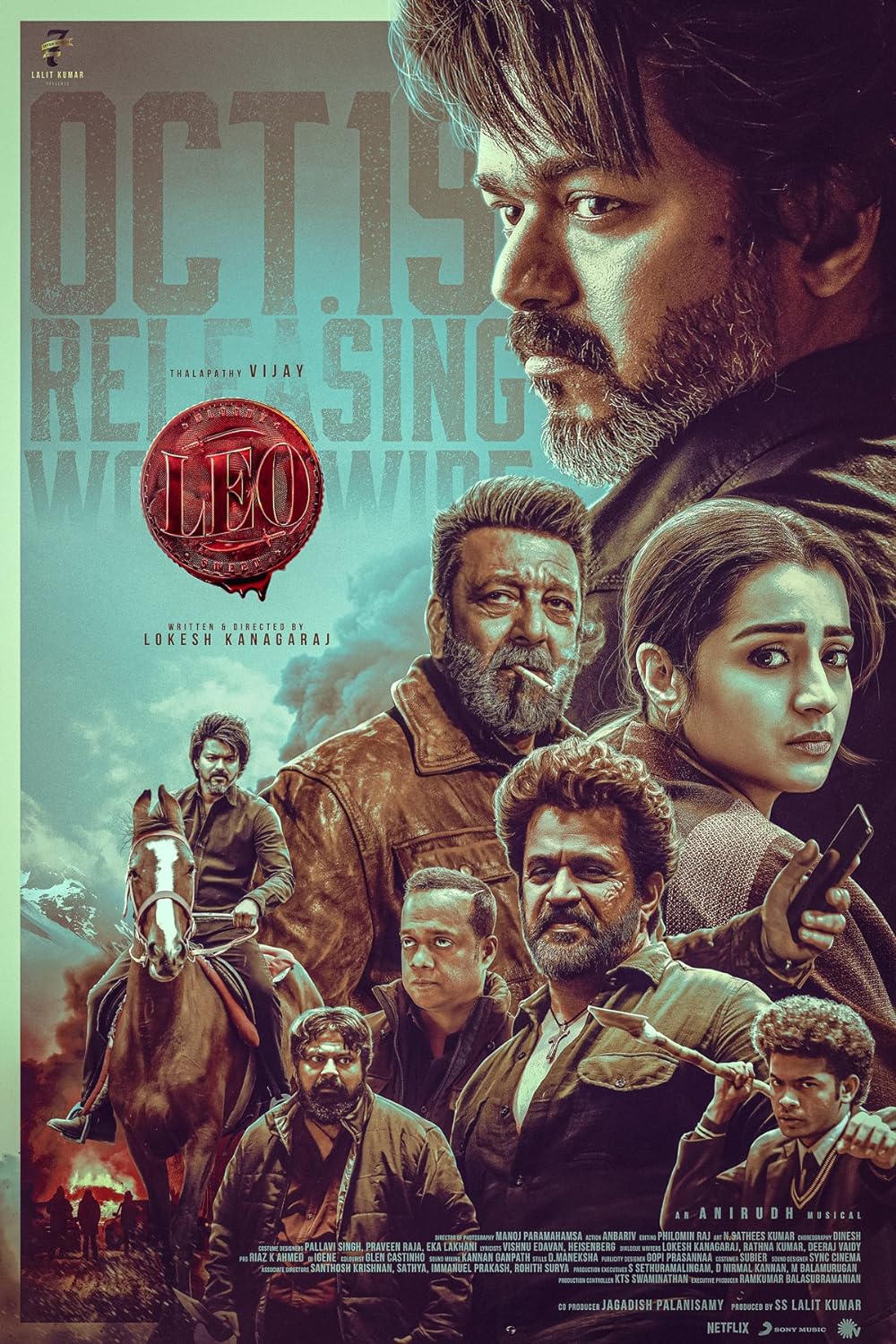 Leo (2023) Uncut 1080P Nf Webrip X265 Hevc Msubs [Dual Audio][Hindi 5 1 Tamil 5 1] -Dmv