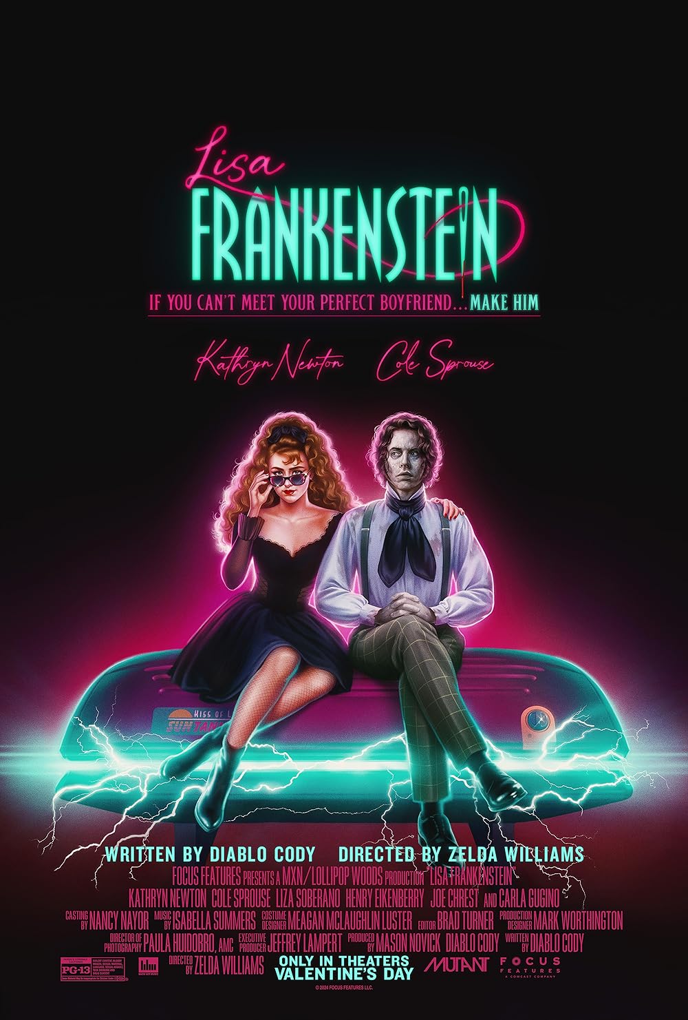 Lisa Frankenstein (2024) 1080P Bluray X265 Hevc Esub [Dual Audio][Hindi 5 1 English 5 1] -Mkvc