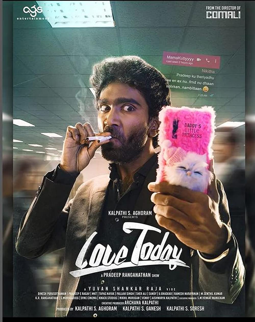 Love Today (2022) Tamil 1080P Webrip X264 Dd5 1 Esub -1Tmv