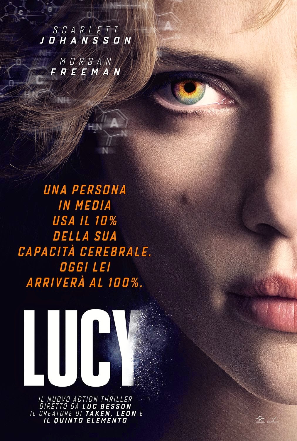 Lucy (2014) 720P Bluray X264 Esub [Dual Audio][Hindi 5 1 English 5 1] -Mkva