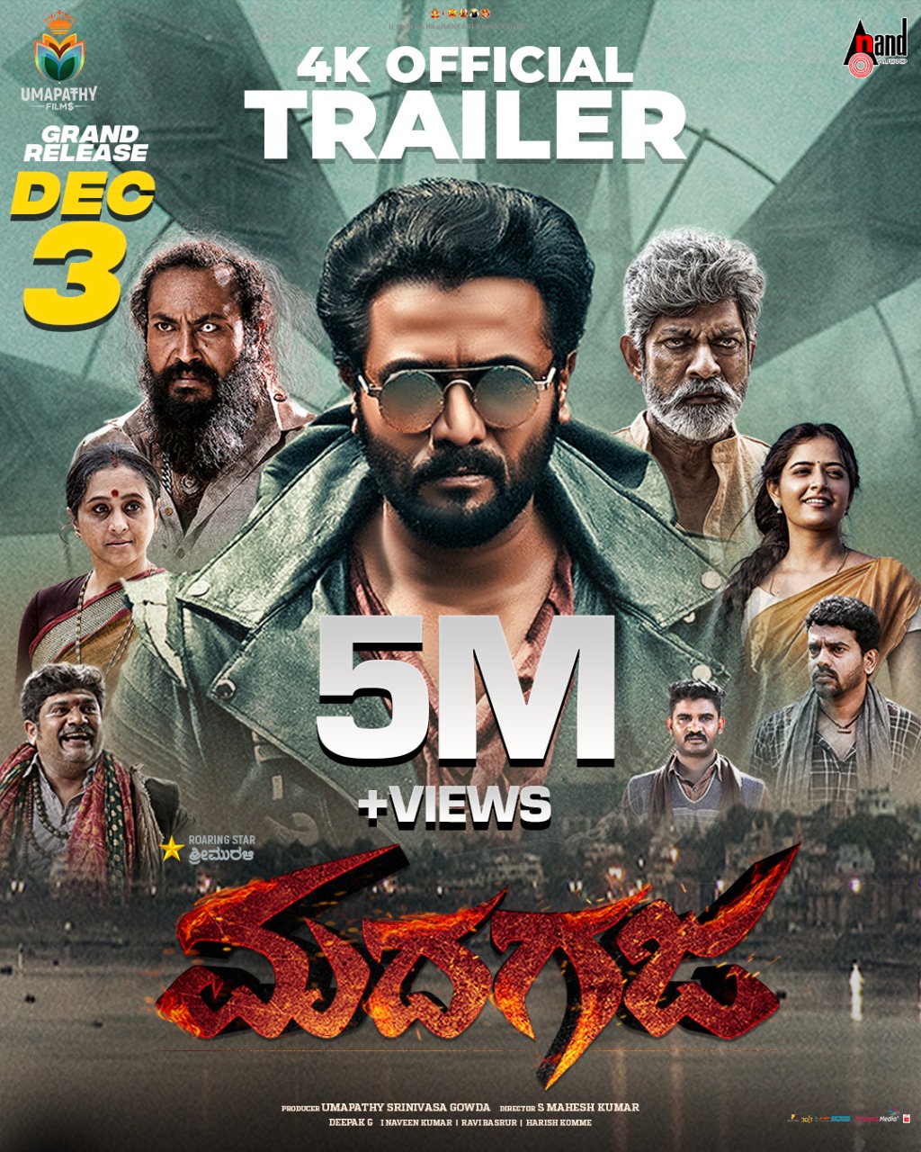 Madhagaja (2021) Uncut 720P Amzn Webrip X264 Esub [Dual Audio][Hindi 5 1 Kannada 5 1] -Dmv