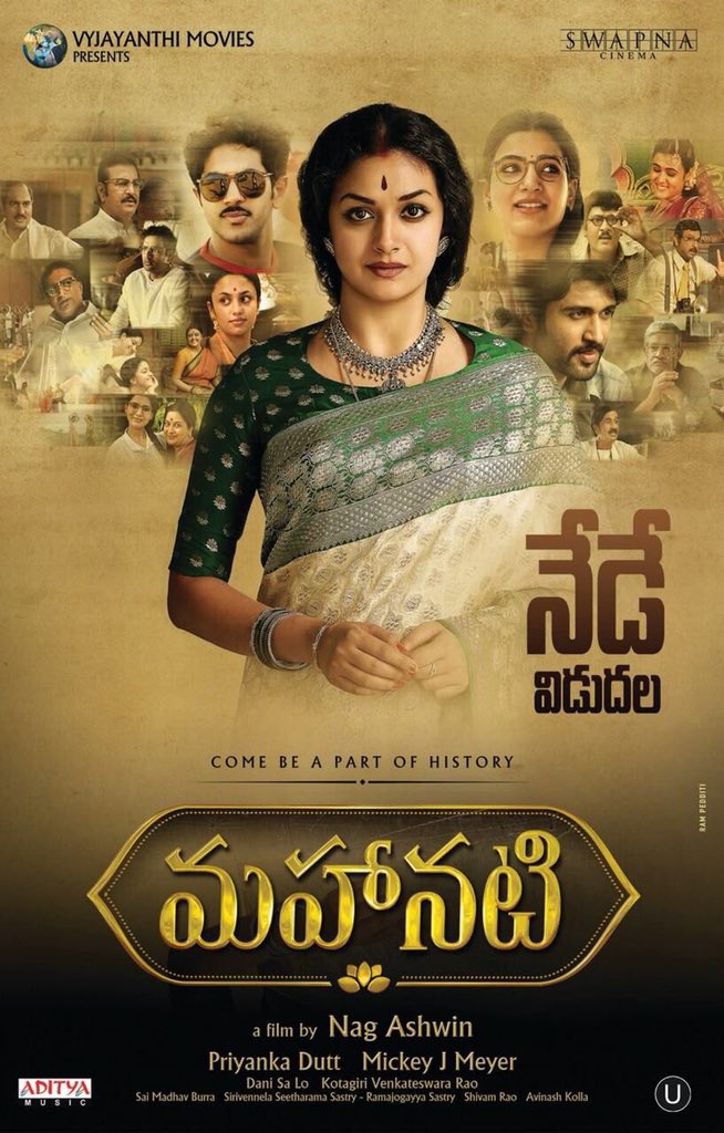 Mahanati (2018) Uncut 1080P Webrip X264 Esub [Dual Audio][Hindi Dd2 0 Telugu 2 0] -Dmv