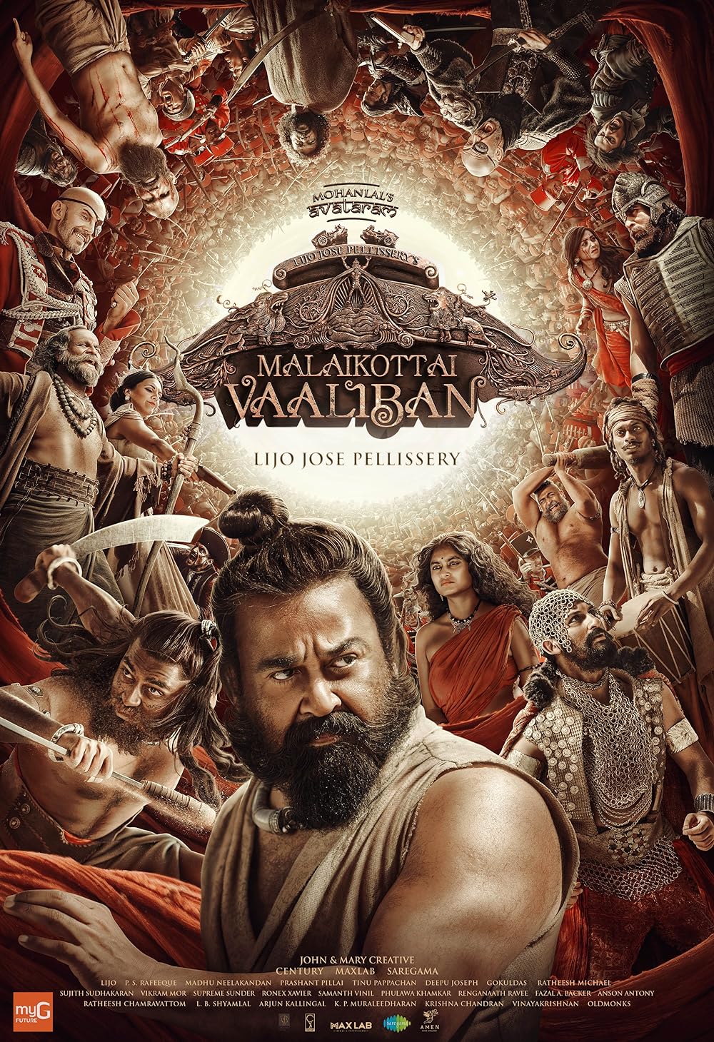 Malaikottai Vaaliban (2024) Uncut 1080P Webrip X264 Esub [Dual Audio][Hindi 5 1 Malayalam 5 1] -Dmv